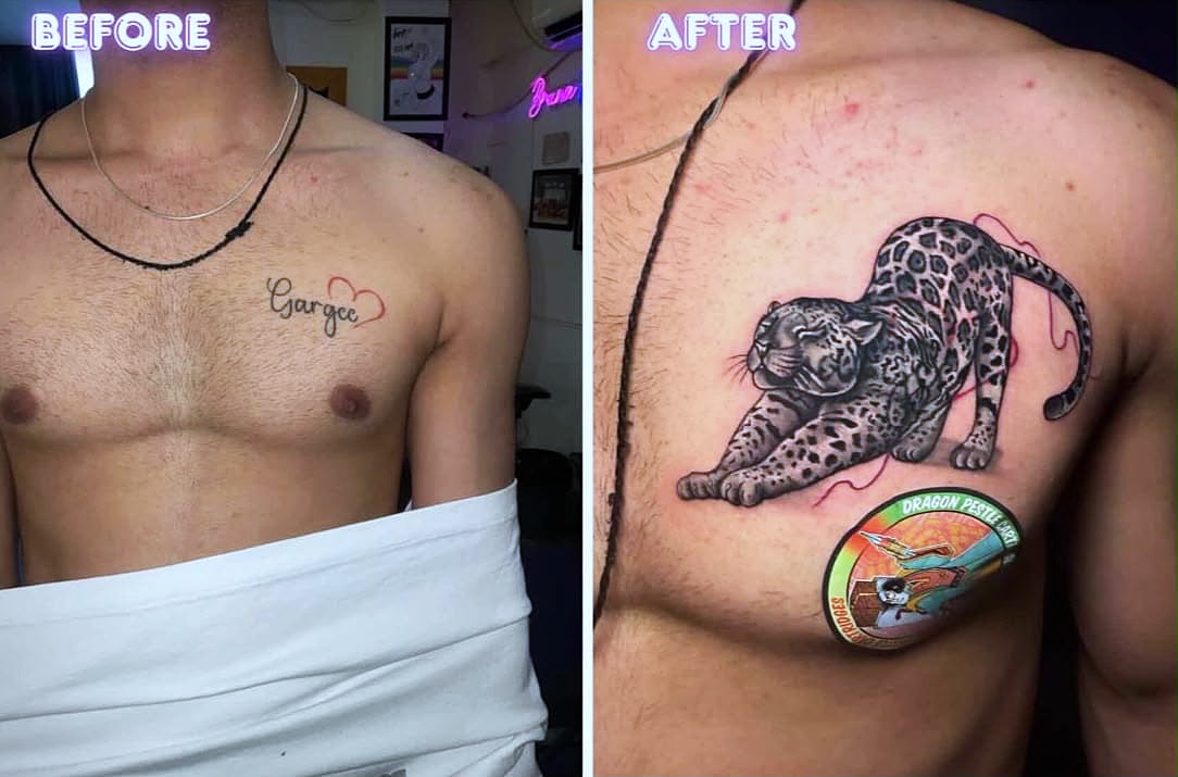 Tattoo artist consulting with a client at Inkspace Tattoo Studio in Hauz Khas, New Delhi, focusing on choosing the right tattoo design.