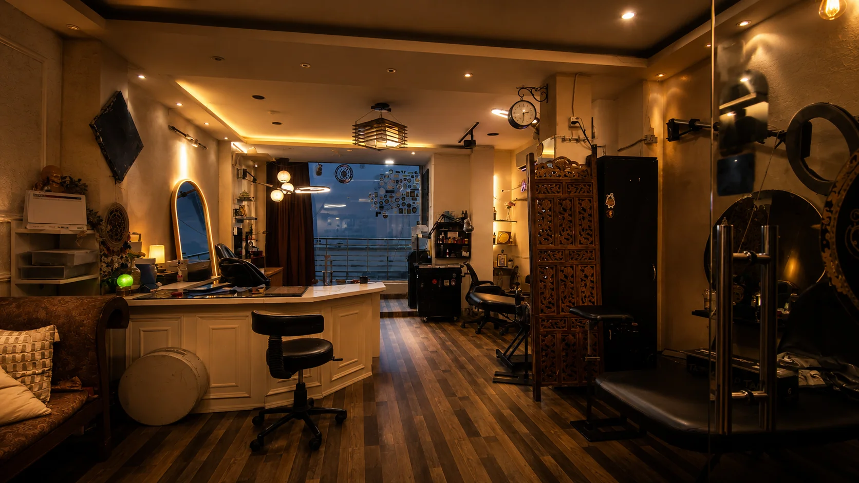 Interior of Inkspace Tattoo Studio in Hauz Khas Village, New Delhi