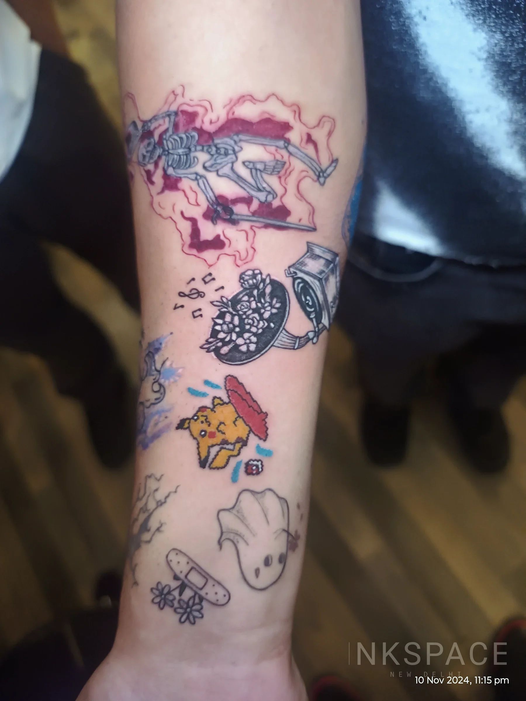 In Progess! Patch Style Tattoo Sleeve — realism tattoo at Inkspace Hauz Khas Village, New Delhi