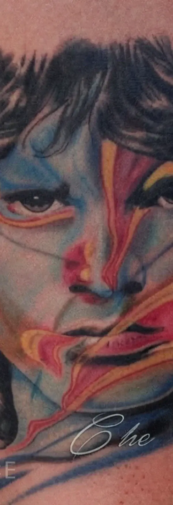 realism Jim Morrison portrait tattoo on forearm