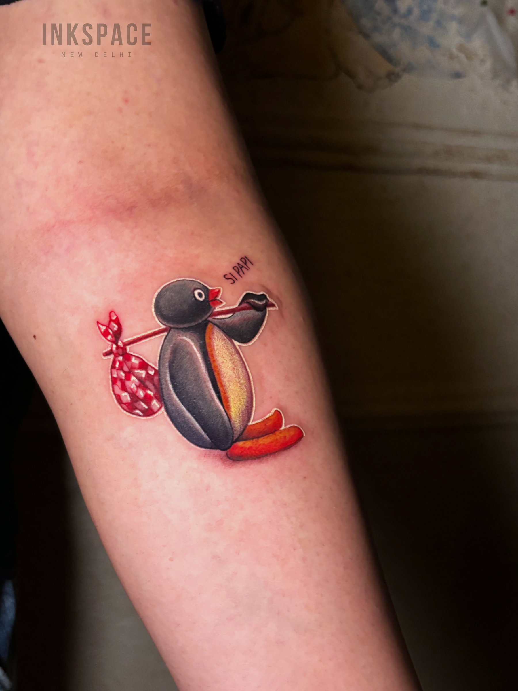 realism pingu tattoo