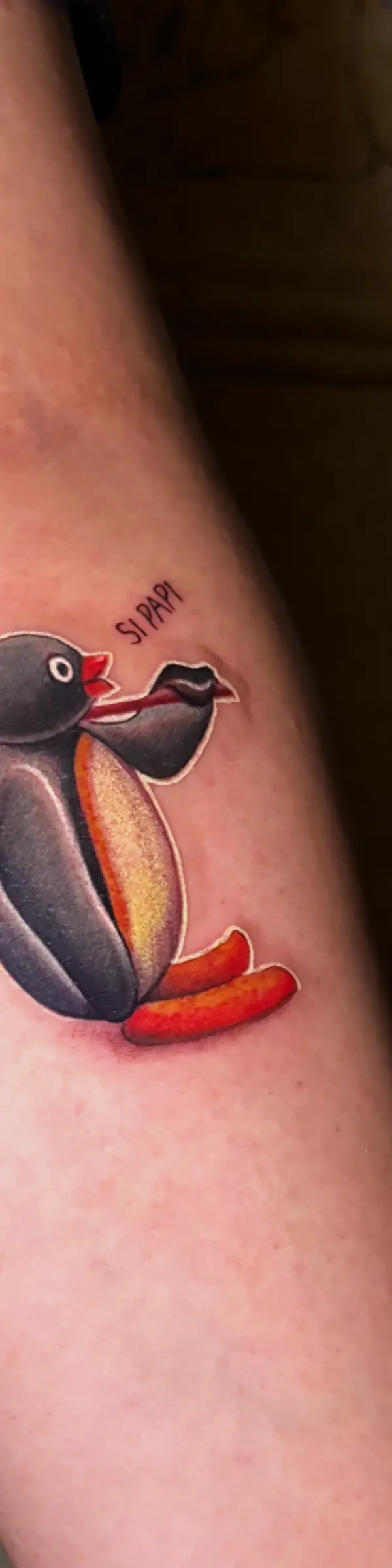 realism pingu tattoo