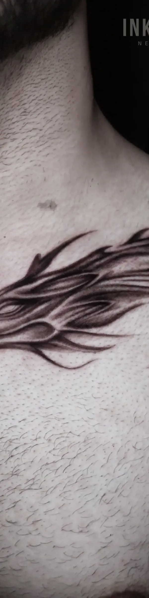 realism dragon tattoo design